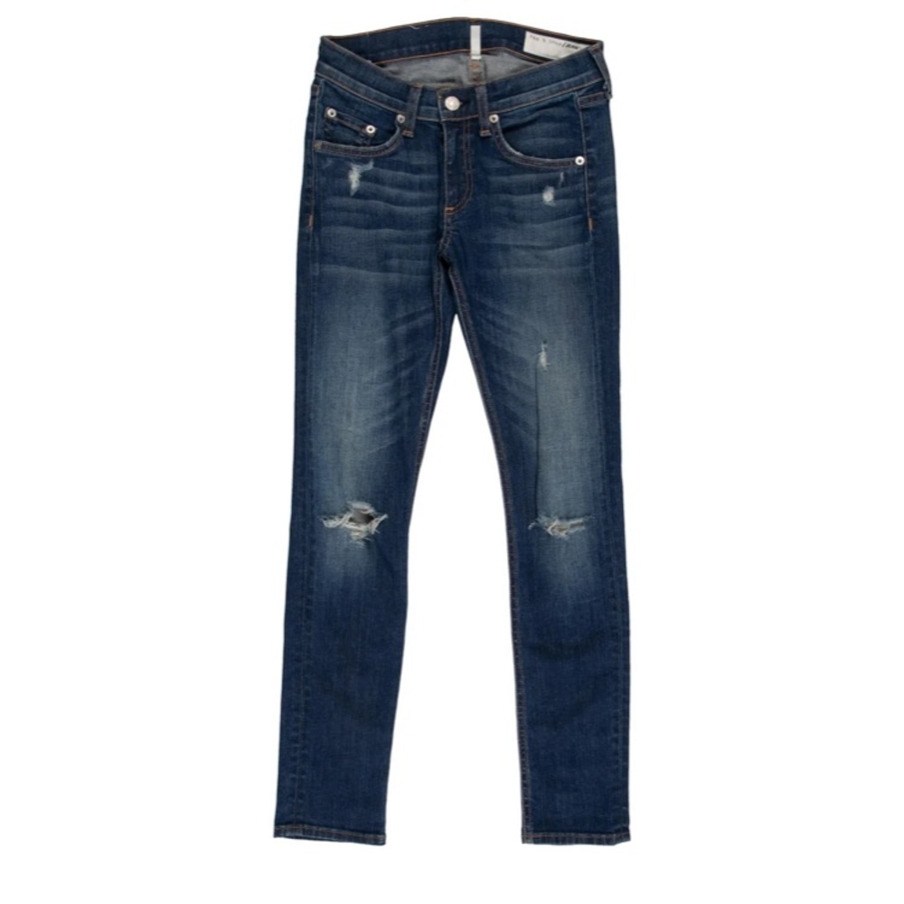 Rag & Bone Capri Skinny Leg Jeans distressed size 28